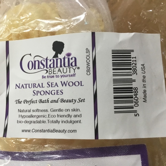 cosmetic organic Sea Sponges bath or cosmetics 2pc L + M Constantia Beauty - Picture 3 of 7
